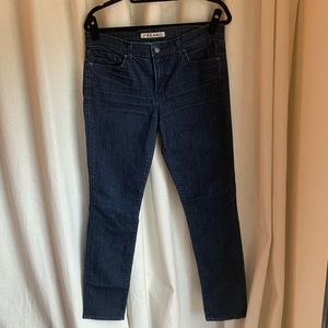 J BRAND dark washed skinny jean
